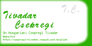 tivadar csepregi business card